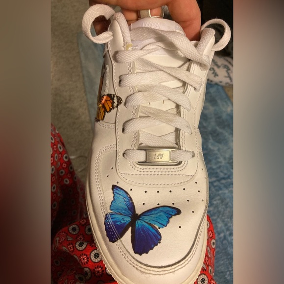 Nike Air Force one fiery butterfly sneakers - Picture 5 of 13